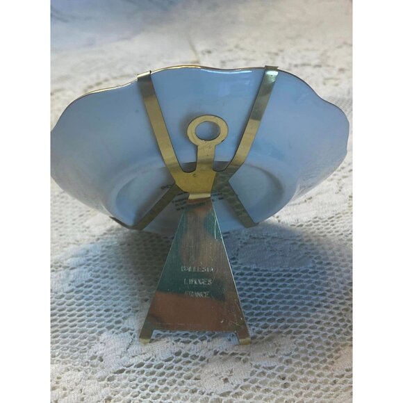 Vintage Limoges Porcelain Plate By Le Roy With Pink Roses & Gold Trim Made In Fr - Picture 4 of 6